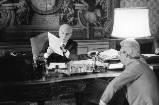 Foto del Presidente della Repubblica Francesco Cossiga per il settimanale "Epoca"