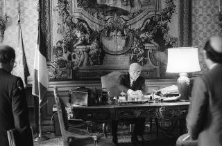 Foto del Presidente della Repubblica Francesco Cossiga per il settimanale "Epoca"