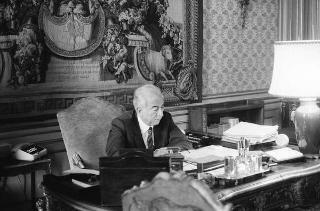 Foto del Presidente della Repubblica Francesco Cossiga per il settimanale "Epoca"