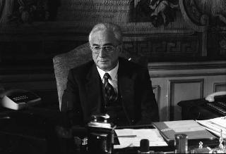 Foto del Presidente della Repubblica Francesco Cossiga per il settimanale "Epoca"