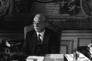 Foto del Presidente della Repubblica Francesco Cossiga per il settimanale "Epoca"
