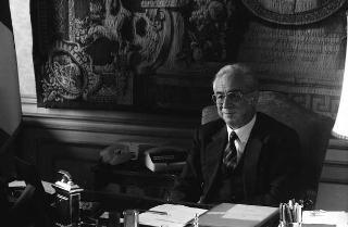 Foto del Presidente della Repubblica Francesco Cossiga per il settimanale "Epoca"