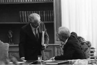 Foto del Presidente della Repubblica Francesco Cossiga per il settimanale "Epoca"