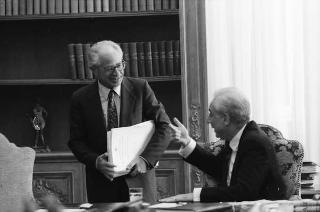 Foto del Presidente della Repubblica Francesco Cossiga per il settimanale "Epoca"