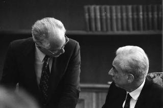Foto del Presidente della Repubblica Francesco Cossiga per il settimanale "Epoca"