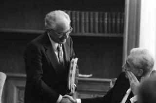 Foto del Presidente della Repubblica Francesco Cossiga per il settimanale "Epoca"