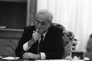 Foto del Presidente della Repubblica Francesco Cossiga per il settimanale "Epoca"