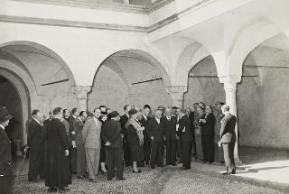 Il Presidente della Repubblica Luigi Einaudi con la moglie Ida al Museo Leone di Vercelli