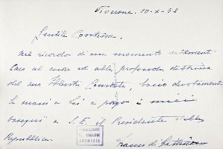 Il Presidente della Repubblica Luigi Einaudi con la moglie Ida al Museo Leone di Vercelli