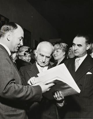 Visita del Presidente della Repubblica Luigi Einaudi e della moglie Ida alla XXX Fiera Campionaria Internazionale di Milano