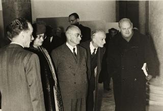 Visita del Presidente della Repubblica Luigi Einaudi alla Quadriennale (Roma)