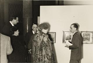 Visita del Presidente della Repubblica Luigi Einaudi alla Quadriennale (Roma)