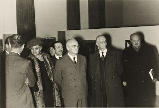 Visita del Presidente della Repubblica Luigi Einaudi alla Quadriennale (Roma)