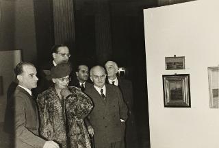 Visita del Presidente della Repubblica Luigi Einaudi alla Quadriennale (Roma)