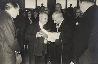 Visita del Presidente della Repubblica Luigi Einaudi all'Università commerciale Luigi Bocconi di Milano