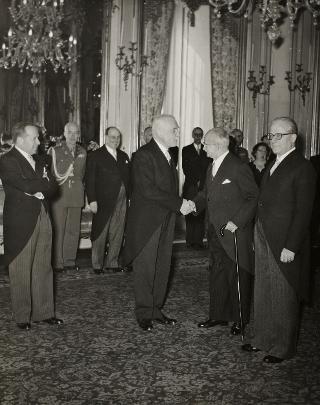 Colazione al Quirinale in onore del Primo Ministro del Canada S.E. il Signor Louis S. Saint-Laurent