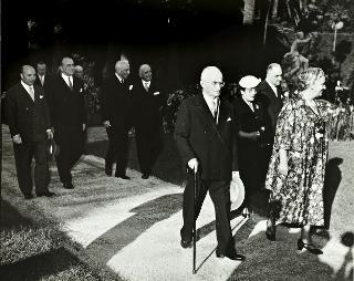 Ricevimento delle alte cariche dello Stato nei giardini del Quirinale