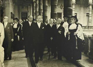 Visita del Presidente della Repubblica Luigi Einaudi all'Università di Torino