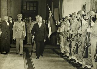 Visita del Presidente della Repubblica Luigi Einaudi all'Università di Torino