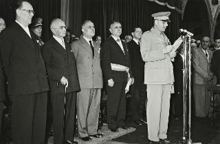 Visita del Presidente della Repubblica Luigi Einaudi a Ravenna