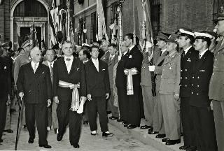 Visita del Presidente della Repubblica Luigi Einaudi a Ravenna
