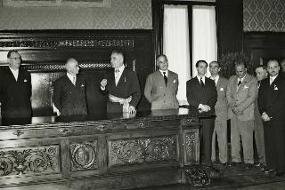 Visita del Presidente della Repubblica Luigi Einaudi a Ravenna
