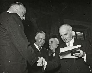 Intervento del Presidente della Repubblica Luigi Einaudi alla cerimonia commemorativa del X anno di attività della Associazione nazionale ingegneri e architetti (Roma, Campidoglio)