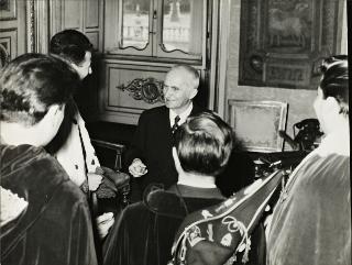 Visita al Quirinale del Consiglio goliardico italiano
