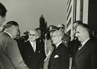 Visita del Presidente della Repubblica Luigi Einaudi alla Fiat e al Salone dell'automobile Torino