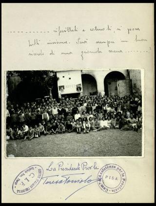 Attività assistenziale del Centro Italiano Femminile - CIF della provincia di Pisa nel 1949-1950