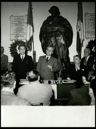 Giovanni Gronchi partecipa al Congresso provinciale dell'Associazione nazionale combattenti e reduci a Roma
