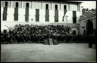 Onoranze a Pietro Mascagni a Livorno nel giugno 1951