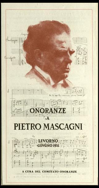 Onoranze a Pietro Mascagni a Livorno nel giugno 1951
