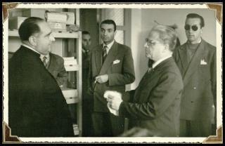 Giovanni Gronchi visita la "Casa della carità" di San Pietro in Palazzi a Cecina