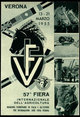 La Fiera internazionale dell'agricoltura di Verona nelle edizioni 1952, 1955 e 1956