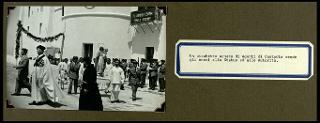 Cerimonia del ricevimento della statua della Madonna consolatrice offerta dai Cavalieri del Santo Sepolcro di Gerusalemme all'Ergastolo di Santo Stefano l'8 agosto 1953