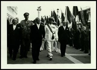 Visita di Giovanni Gronchi a Verona il 6 agosto 1955 e a Venezia il 18 settembre 1955