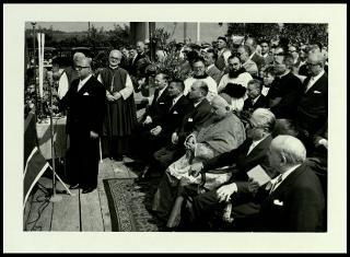 Visita di Giovanni Gronchi a Verona il 6 agosto 1955 e a Venezia il 18 settembre 1955