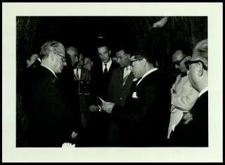 Visita di Giovanni Gronchi a Verona il 6 agosto 1955 e a Venezia il 18 settembre 1955