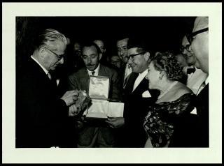 Visita di Giovanni Gronchi a Verona il 6 agosto 1955 e a Venezia il 18 settembre 1955