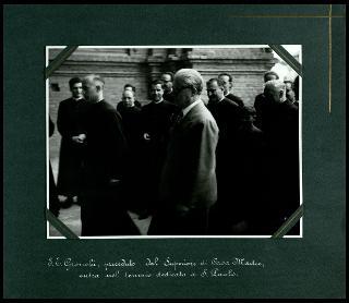 Alba il 7 settembre 1955. Giovanni Gronchi visita la Casa Madre della Pia Società San Paolo, fondata da Don Giacomo Alberione il 20 agosto 1914