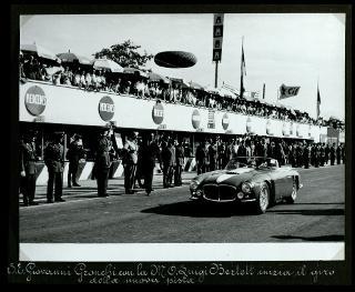 Giovanni Gronchi al XXVI Gran premio d'Italia all'autodromo di Monza