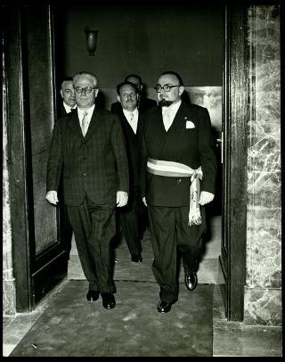 Giovanni Gronchi visita Messina