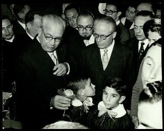 Giovanni Gronchi visita Messina