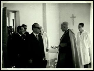 Giovanni Gronchi visita il Villaggio dell'Ospitalità Maria SS. Immacolata di Palermo