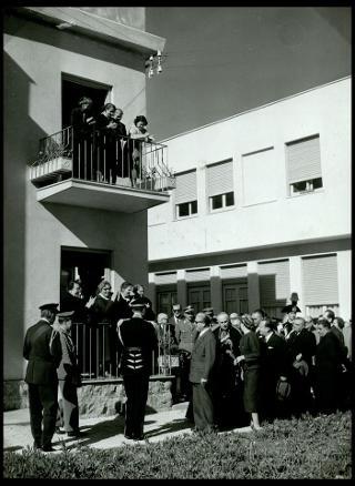 Giovanni Gronchi visita il Villaggio dell'Ospitalità Maria SS. Immacolata di Palermo