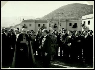 Giovanni Gronchi visita il Villaggio dell'Ospitalità Maria SS. Immacolata di Palermo