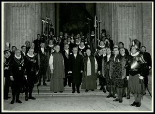 Giovanni Gronchi all'udienza pontificia in Vaticano