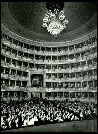 Giovanni Gronchi al Teatro alla Scala di Milano per l'apertura della stagione lirica con la Norma di Vincenzo Bellini