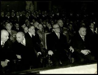 Giovanni Gronchi in visita alla città di Carrara